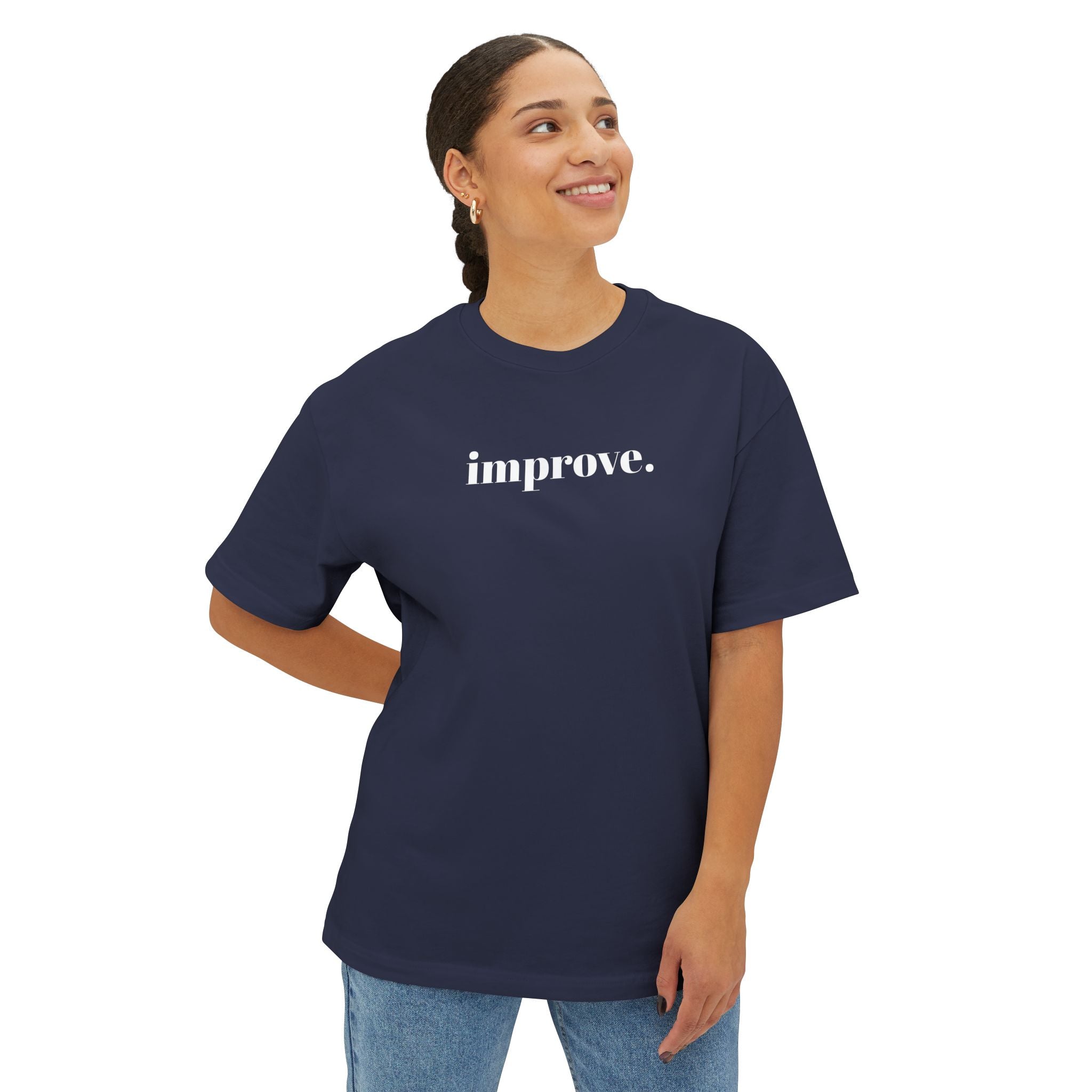 Kaizen 'Improve' Graphic Tee - Oversized Boxy Shirt