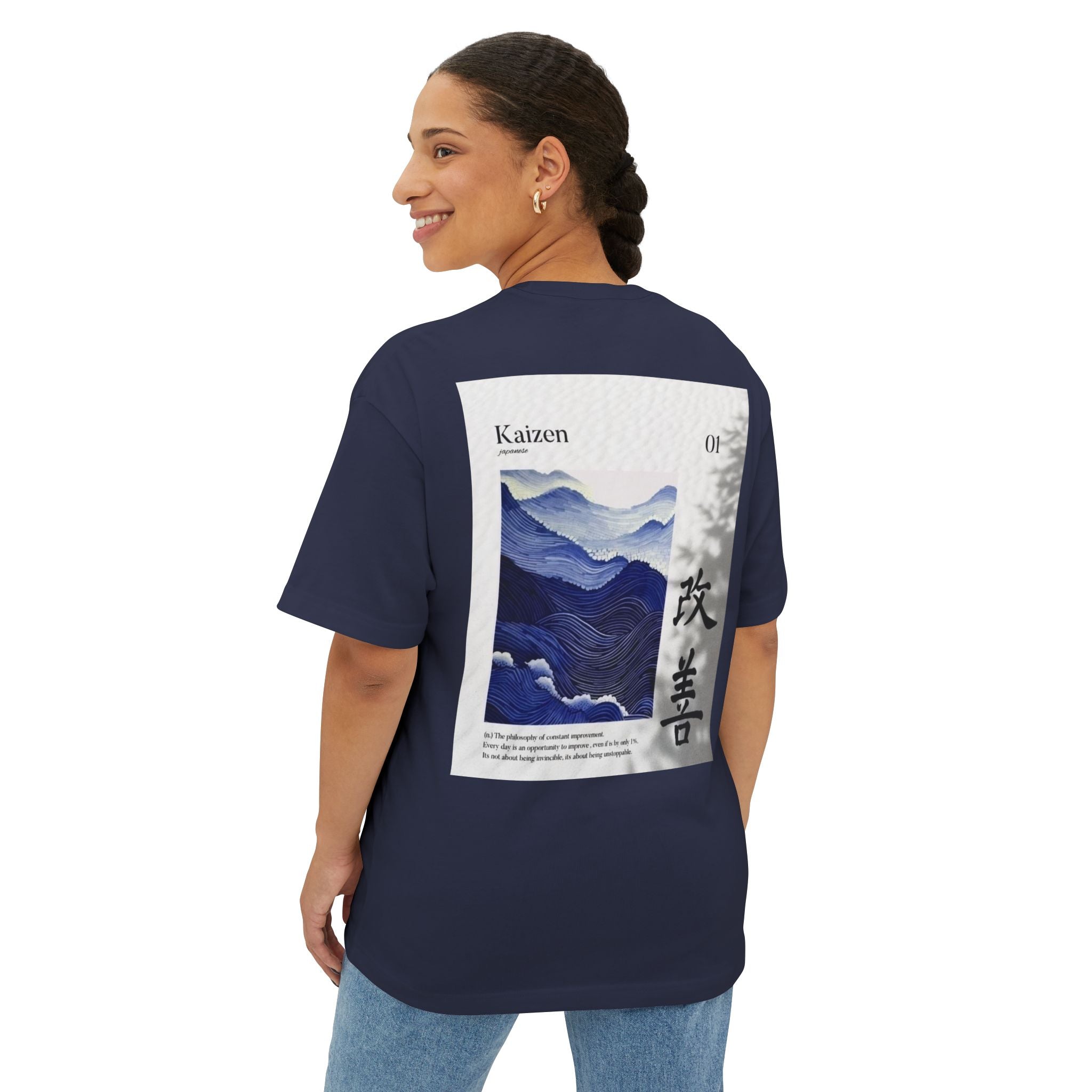 Kaizen 'Improve' Graphic Tee - Oversized Boxy Shirt