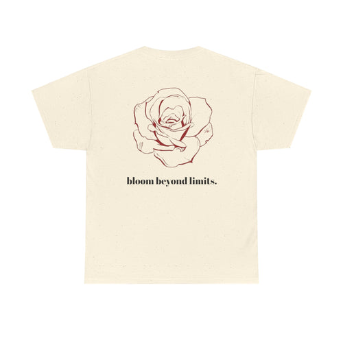 Spread Love Tee - Minimalistic Tee with 'bloom beyond limits'